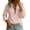 Pink, variant on cocolona Ruffle V Neck Blouses for Women Long Sleeve Solid Color Shirts Fall Trendy Casual Vacation Outfits Tops