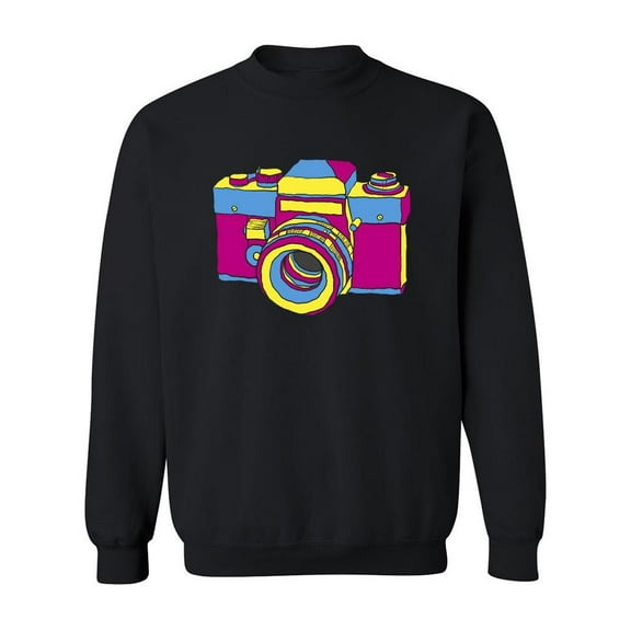 Colorful Vintage Camera. Sweatshirt Men -Image by Shutterstock, Male 5X-Large