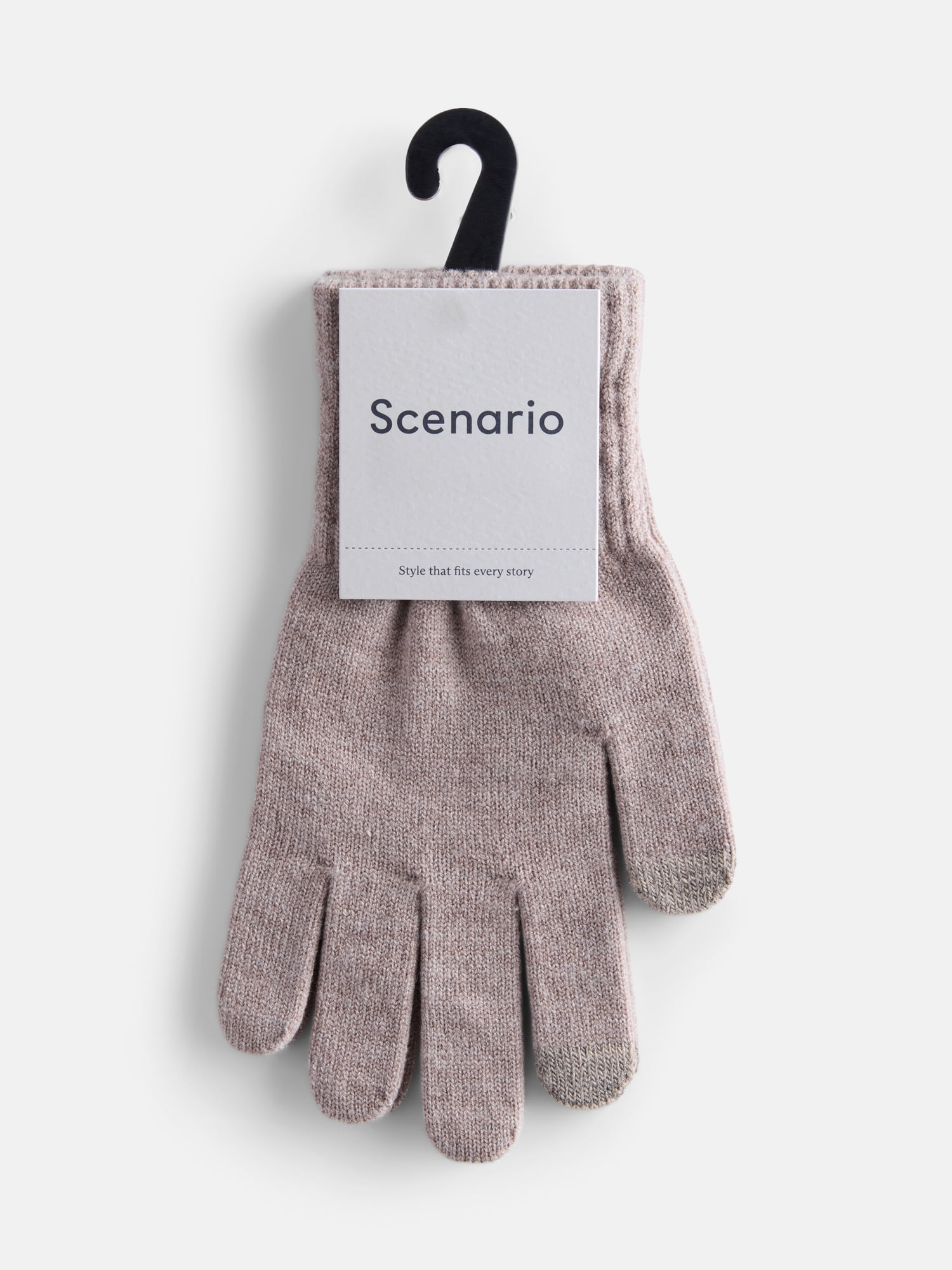 Scenario Women's Tech Touch Knit Gloves, Toasted Heather