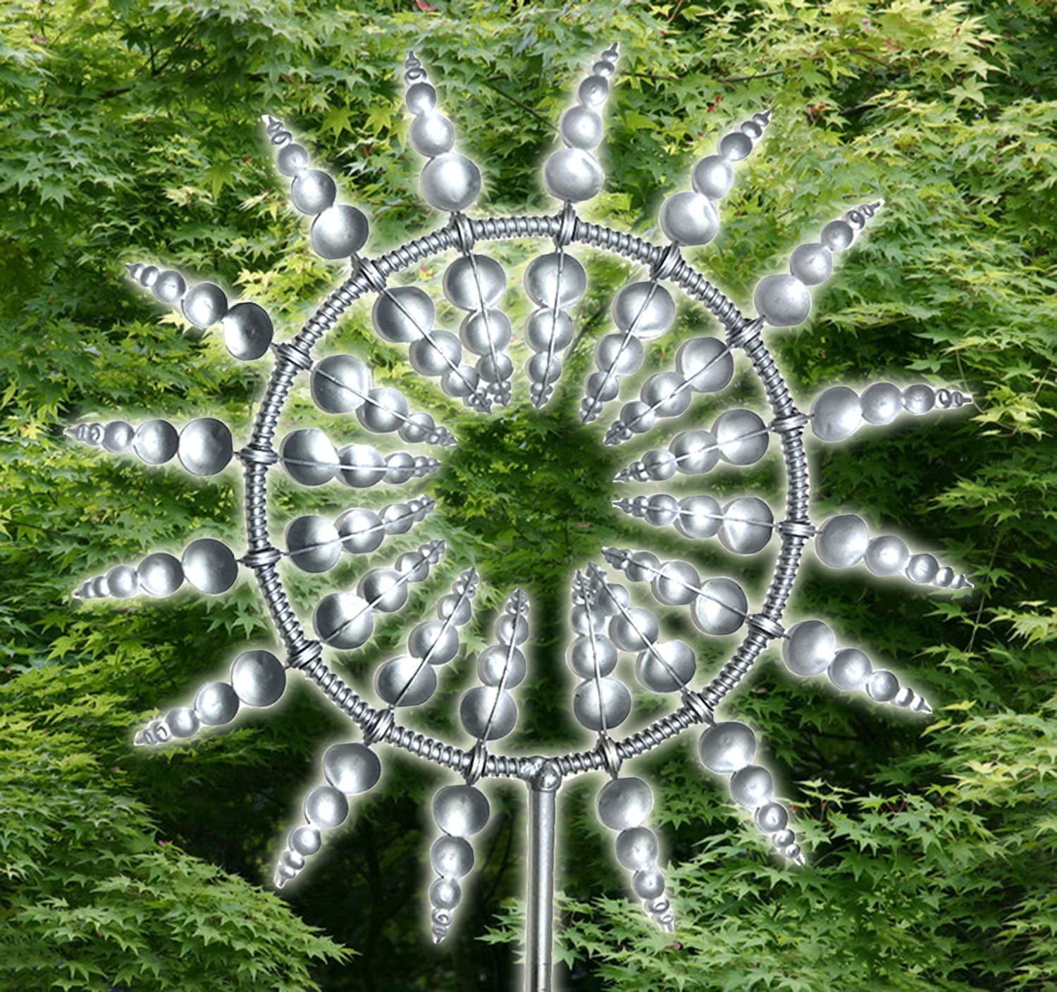 COUTEXYI Metal Windmill, 3D Wind Powered Sculpture, Wind