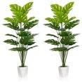 thumbnail image 1 of Set de 2 plantas artificiales Monstera Deliciosa Plants SAJANDAS de 43 pulgadas, 1 of 7