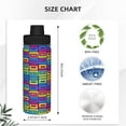 thumbnail image 3 of Yiaed Cassette Tapes Print Sports Insulated Kettle Bottle Reusable Stainless Steel Insulated Cup, Outdoor Portable Casual Stainless Steel Insulation Cup, 3 of 7