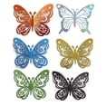 thumbnail image 6 of KDJ 24PCS 3D Frosted Glitter Butterfly Wall Stickers Party Background Decorations - for Home Decor, 6 of 8