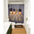thumbnail image 5 of Pardon My Fro Royal Grommet Polyester Shower Curtain for Bathroom, Gray & Gold, 71 x 71 in, 1 Piece, 5 of 5