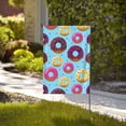 thumbnail image 2 of Zufioo Donuts Print Double Sided Garden Flag, Outdoor Decorative Flag, Garden Yard Flag, Ideal Home Decoration-28"x40", 2 of 9
