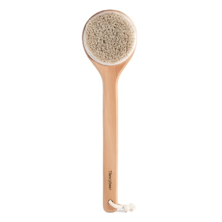 ACDANC Bath Brushes, Round Head Back Scrub Brush for Body Shower, Wooden Long Handle Bristles Tub Soaping Bath Brushes