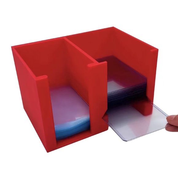 Dispensador CardCare Lite con la parte superior, funda para un centavo, rojo