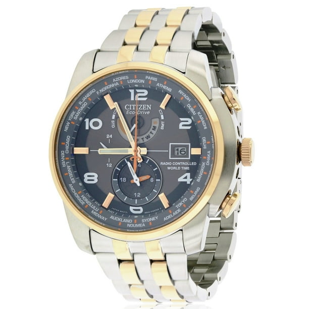 Citizen Men's Eco-Drive Chronograph World Time AT Watch AT9016-56H