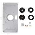 thumbnail image 1 of Placa De Inserción De Mesa De Enrutador Con Anillo De Inserción De Enrutador Y Tornillos De Instalación Para Bancos De Máquina De Grabado De Carpintería Diy Serendint TO005021-00, 1 of 7