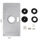 thumbnail image 1 of Placa De Inserción De Mesa De Enrutador Con Anillo De Inserción De Enrutador Y Tornillos De Instalación Para Bancos De Máquina De Grabado De Carpintería Diy Kearding TO005021-00, 1 of 7