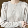 thumbnail image 5 of BUIGTTKLOP Sweaters for Women Fall Winter Long Sleeve Shirt Crewneck Knit Pullover Tops Lighweight Loungewear, 5 of 8