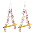 thumbnail image 3 of Miangastore Parrot Perch Stand Multi Colored 2Pcs 7.9In, 3 of 8