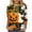#12Multicolor, variant on Halloween Women's Shirts 3/4 Length Sleeve Blouses Pullover Colorful Witch Ghost Pumpkin Printed T Shirt Crewneck Tunic Tops Casual Halloween Costumes