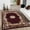 Burgundy, variant on Woven High Quality High Density Double Shot Drop-Stitch Carving (2' 0" x 7' 0")