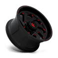 thumbnail image 2 of Fuel 1PC Aluminum Rim D638 VORTEX 20X12in Gloss Black Red Tinted Clear Finish, D63820208446, 2 of 3
