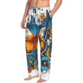 thumbnail image 6 of Salouo Spring Butterfly Flowers Print Pajama Pants for Men, Lounge Pants Elastic Waistband Casual Men's sleepwear Loungewear Sleep Pajama Pant -XX-Large, 6 of 7