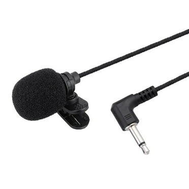 ammoon Mini Portable Clip-on Lapel Lavalier Condenser Microphone Mic Hands-free 3.5mm TS Plug for Computer PC Portable Voice Amplifier Speaker