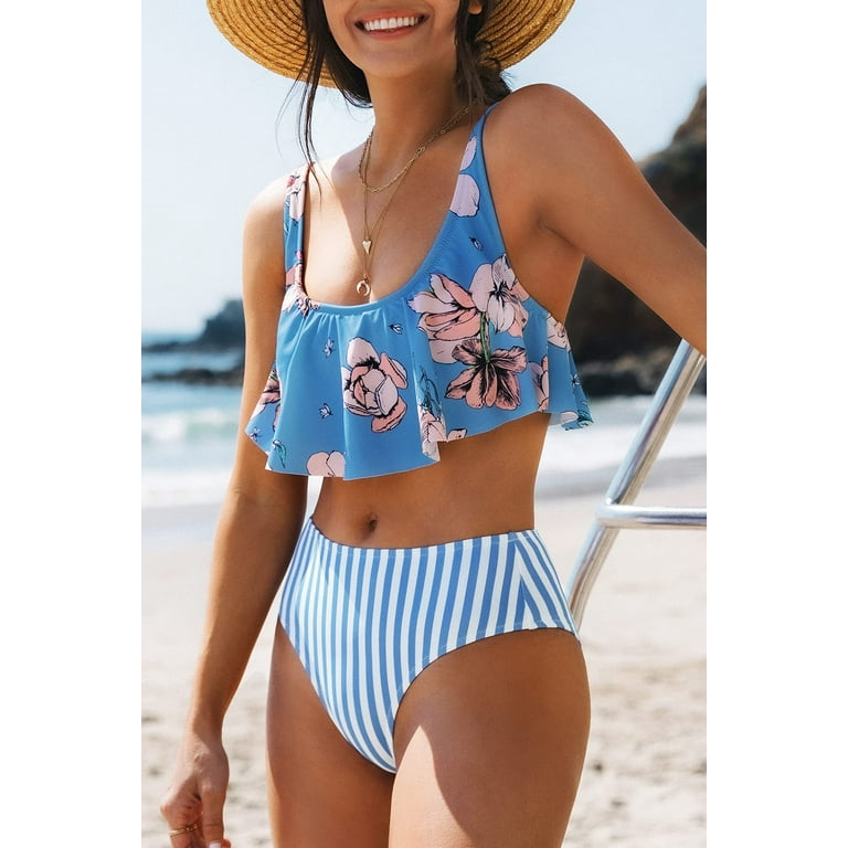 Cupshe striped shop bikini