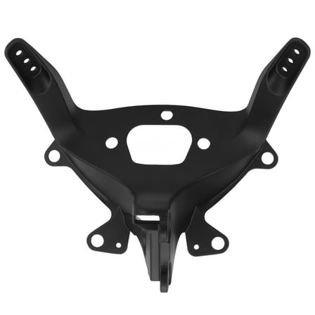 Front Upper Fairing Stay, Black Aluminum Headlight Mount Bracket for YZF R6 2003-2009