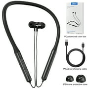 Cshidworld Neckband Bluetooth Headphones,120 Hours Long Playtime , Around The Neck Wireless Earbuds,Waterproof Sweatproof for Sport Over Neck Magnetic Ear Buds Headset,Black
