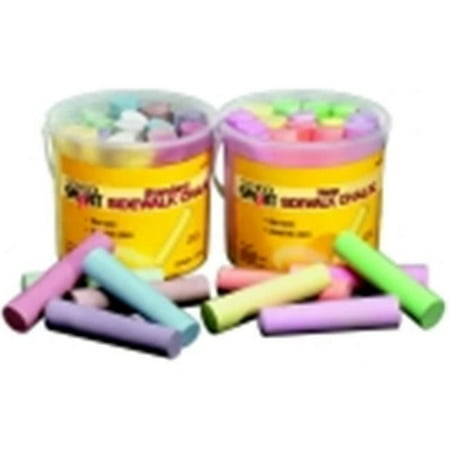 School Smart Non-Toxic Sidewalk Chalk- Pack - 20