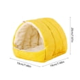 thumbnail image 3 of Warm Plush Parrot Nest Hammocks for Medium Sized Birds Winter Sleeping House Cozy Cage Accessory, 7.87x7.48x7.48 inches, 3 of 6