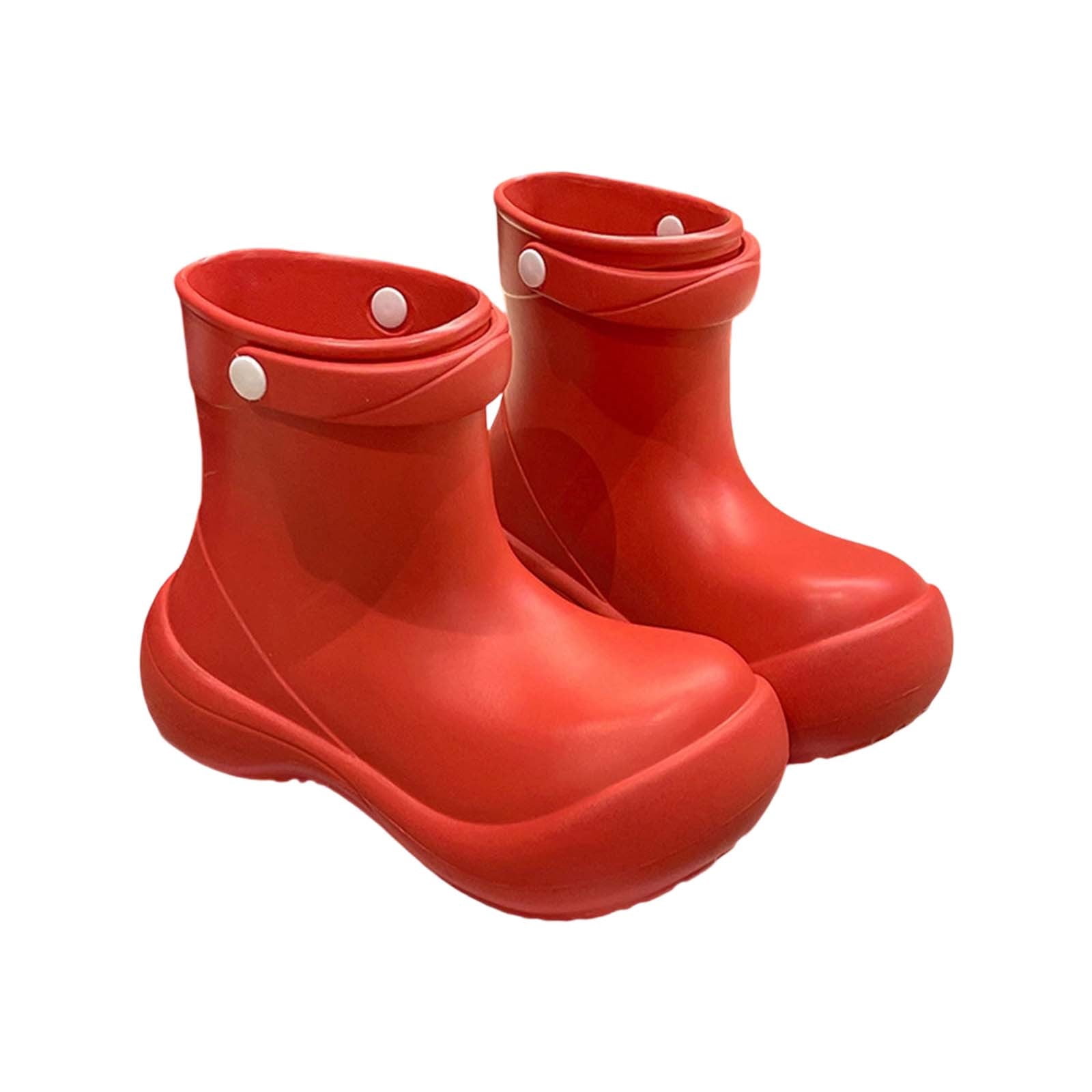 MuXiKeJi Clothes Girls Outdoor Rain Boots For Teenagers Comfortable Lightweight Ankle Casual Shoes All Seasons Wear