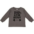 thumbnail image 3 of Inktastic Dad's Gym Buddy Childs Workout Boys or Girls Long Sleeve Toddler T-Shirt, 3 of 5