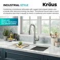 thumbnail image 4 of KRAUS Allyn Transitional Industrial Pull-Down Single Handle Kitchen Faucet in Spot-Free Stainless Steel, 4 of 7