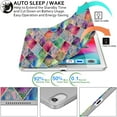thumbnail image 3 of iPad 2018 PRO 12.9 Pouces 3 Gen [ 3rd Generation ] A1876 A2014 A1895 A1983 MTEL2LL/A MTEM2LL/A MTFN2LL/A Étui Rigide Mince Imprimé avec Support Protecteur - Grille en Losanges, 3 of 8