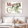 thumbnail image 2 of Elephant Stock Vintage Merry Christmas Wall Art - Horizontal Canvas Wall Art - Living Room Wall Decor - Holiday Canvas - White And Gray Decor By Cindy Jacobs - 48" x 32", 2 of 8
