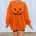 thumbnail image 2 of Sudadera de manga larga informal con cuello redondo y estampado de Halloween para mujer Fridja  hj2812, 2 of 7