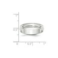 thumbnail image 2 of 14k White Gold Solid Polished Lightweight 5mm Ltw Milgrain Half Round Band Size 10 Ring Ring for Women and Men, 2 of 2