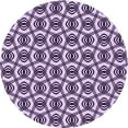 thumbnail image 1 of Ahgly Company Tapis Rond Lavable en Machine Intérieur Transitionnel Fleur Rose, 3 Pieds Rond, 1 of 7