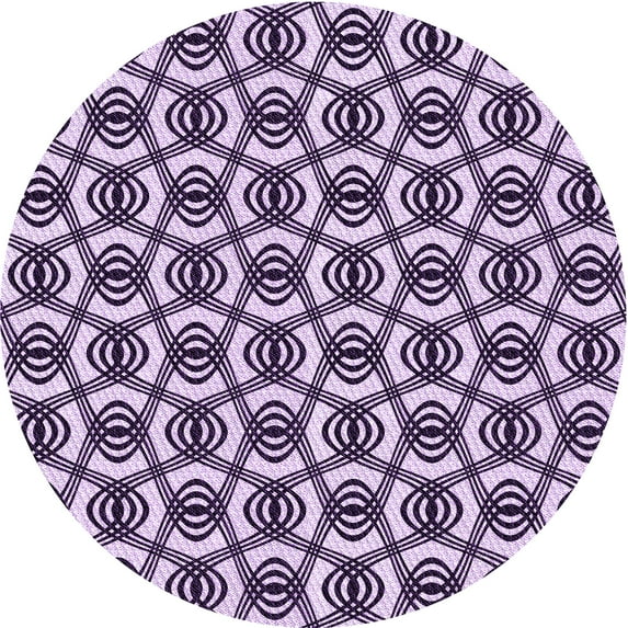 Ahgly Company Indoor Round Patterned Blossom Pink Area Rugs, 6' Round