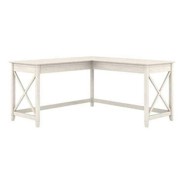UrbanPro L Shaped Contemporary Engineered Wood Desk in White