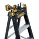 thumbnail image 2 of Escalera DeWalt DXL3010-04, 1,2 m, fibra de vidrio, 300 libras, negra, 2 of 8