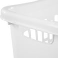 thumbnail image 6 of Mainstays Rectangular Open Plastic Hamper, for Narrow Spaces, White, Adult, 6 of 10