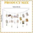 thumbnail image 3 of Homesteed 138*70 Hanging Photo Display with Clips Photo Wall Decor String for Pictures Display Instant Photo Hanging for Home Dormitory and Cafe, 3 of 9