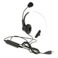 thumbnail image 1 of Réduction de Bruit d'Appel Monaural USB avec Micro pour Ordinateur, 1 of 8