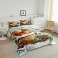 thumbnail image 3 of Erosebridal Cartoon Squirrel Bird Bedding Full Comforter Set, Botanical Tree Fruit Down Comforter, REversible 3 Pieces, Microfiber, 3 of 7