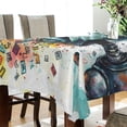 thumbnail image 3 of BZSMCE Square Tablecloth Robbot Pattern Tableclothes, 3 of 9