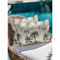 thumbnail image 3 of Outdoor Pillows Waterproof, Summer Palm Tree Throw Pillows with Inserts Included, Tropical Plants Botanical Vintage Indoor Outdoor Decorative Lumbar Pillow for Bed/Couch/Patio 12"x20", 1Pcs, 3 of 8