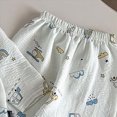 thumbnail image 4 of NOLDARES Toddler Baby Boy Fall Winter Clothes Funny Letter Print Long Sleeve Sweatshirt Pullover Tops + Pants Outfit Set Size:4-5 Y,Light Blue, 4 of 5