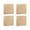 Khaki, variant on Beige Plush Splicing Carpet Square Set With Foam Base For Bedroom And Floor Use Four Pieces Eleven Point Eight One By Eleven Point Eight One Inches