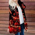 thumbnail image 6 of Uhndy Winter Jackets Coats for Women, Women Autumn And Winter Loose Long-sleeved Cardigan Christmas Print Coat Christmas Gifts for Women, 6 of 6