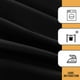 thumbnail image 5 of Mantel Obstal negro impermeable de poliéster rectangular de 6 pies, 5 of 9