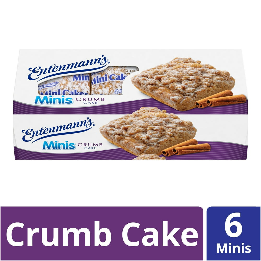 Entenmann’s Minis Crumb Cake, 6 Individually Wrapped Snack Cakes per Box, 12.25 Ounces Walmart