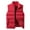 Red, variant on Baberdicy Women's Plus-Size Quilted Vest, Hooded Mid-Length Gilet, Layering for Hikes & Shopping , Plus-Size Quilted Vest, Hooded Mid-Length Gilet, Winter Warmth Black L