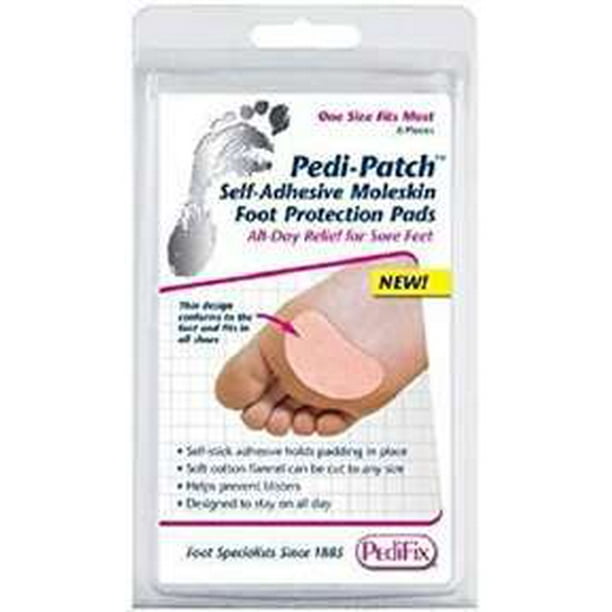 Pedifix PediPatch SelfAdhesive Moleskin Foot Protection Pads 6/PACK